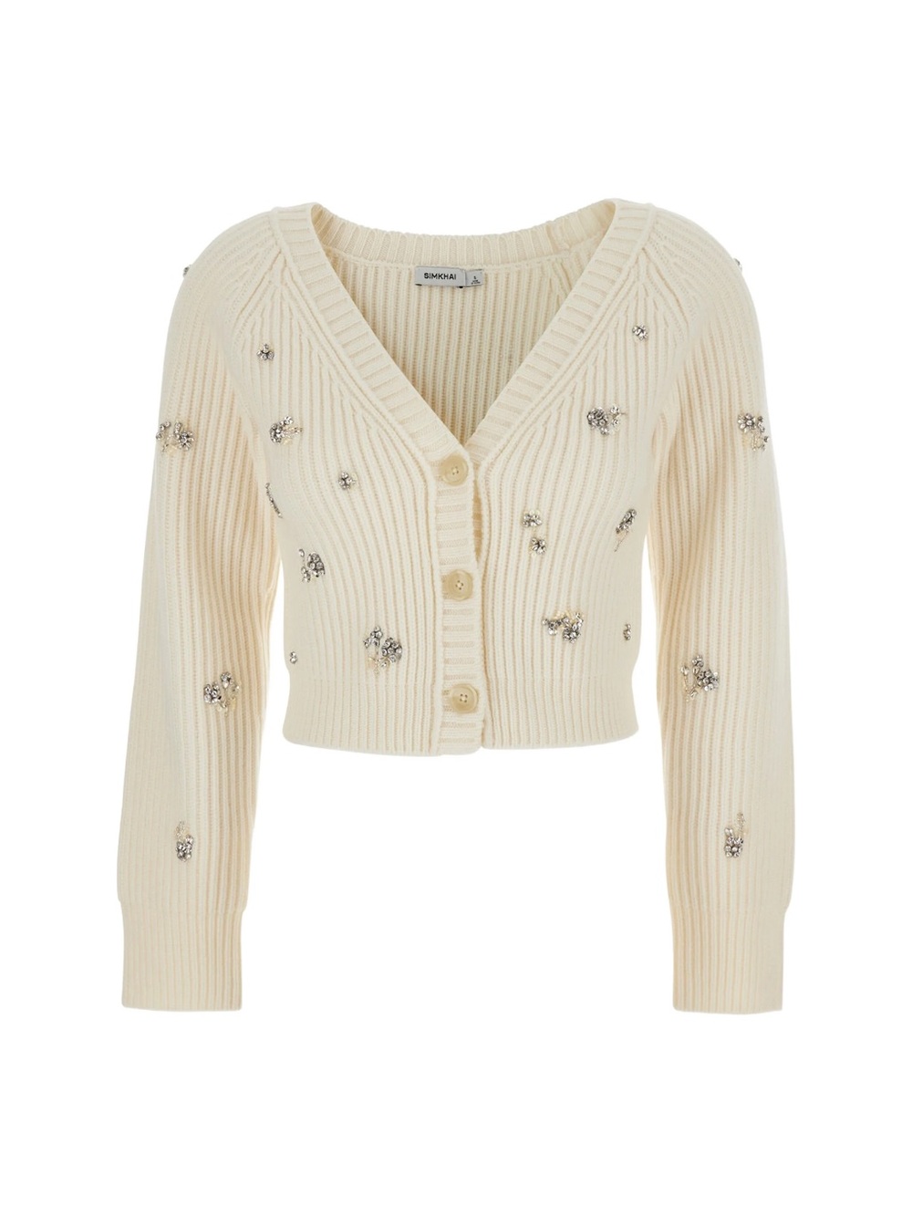 NWOT! Simkhai Rhinestoned Cropped Cardigan